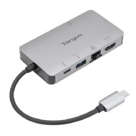 TARGUS DOCKING STATION USB-C DP ALT MODE SINGLE VIDEO 4K HDMI/VGA CON PASS-THRU POWER DELIVERY DA 10